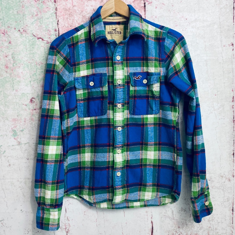 Hollister Button Up Plaid Flannel